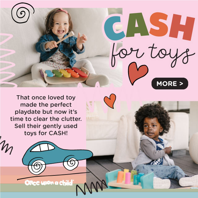 We pay cash for toys